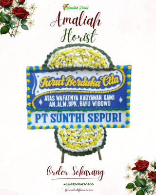 Papan Bunga Duka di Leato Utara